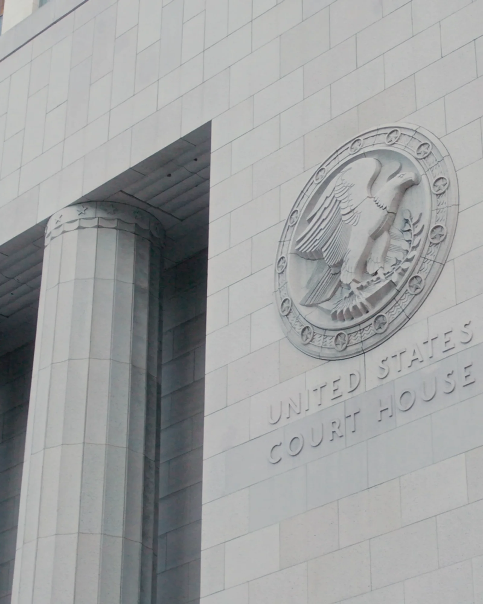 Courthouse exterior representing legal authority for a practice area video
